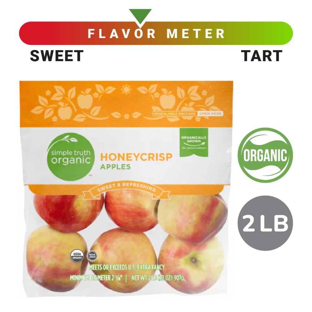 slide 2 of 2, Simple Truth Organic Honeycrisp Apples Bag, 2 lb