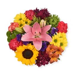 Bloom Haus Notion Bouquet - Yellow / Lavender / Lime Green