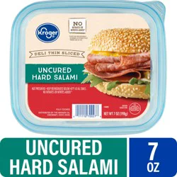 Kroger Deli Thin Sliced Uncured Hard Salami