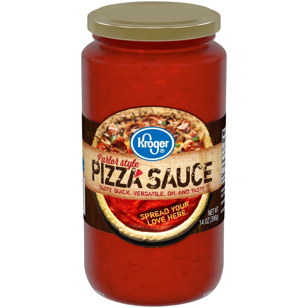 slide 2 of 3, Kroger Parlor Style Pizza Sauce, 14 oz