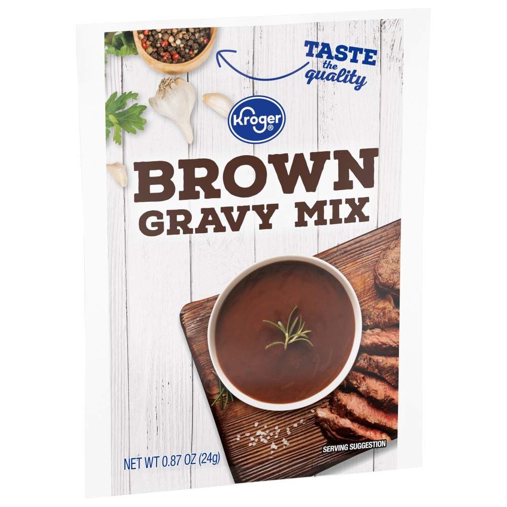 slide 1 of 2, Kroger Brown Gravy Mix, 0.87 oz