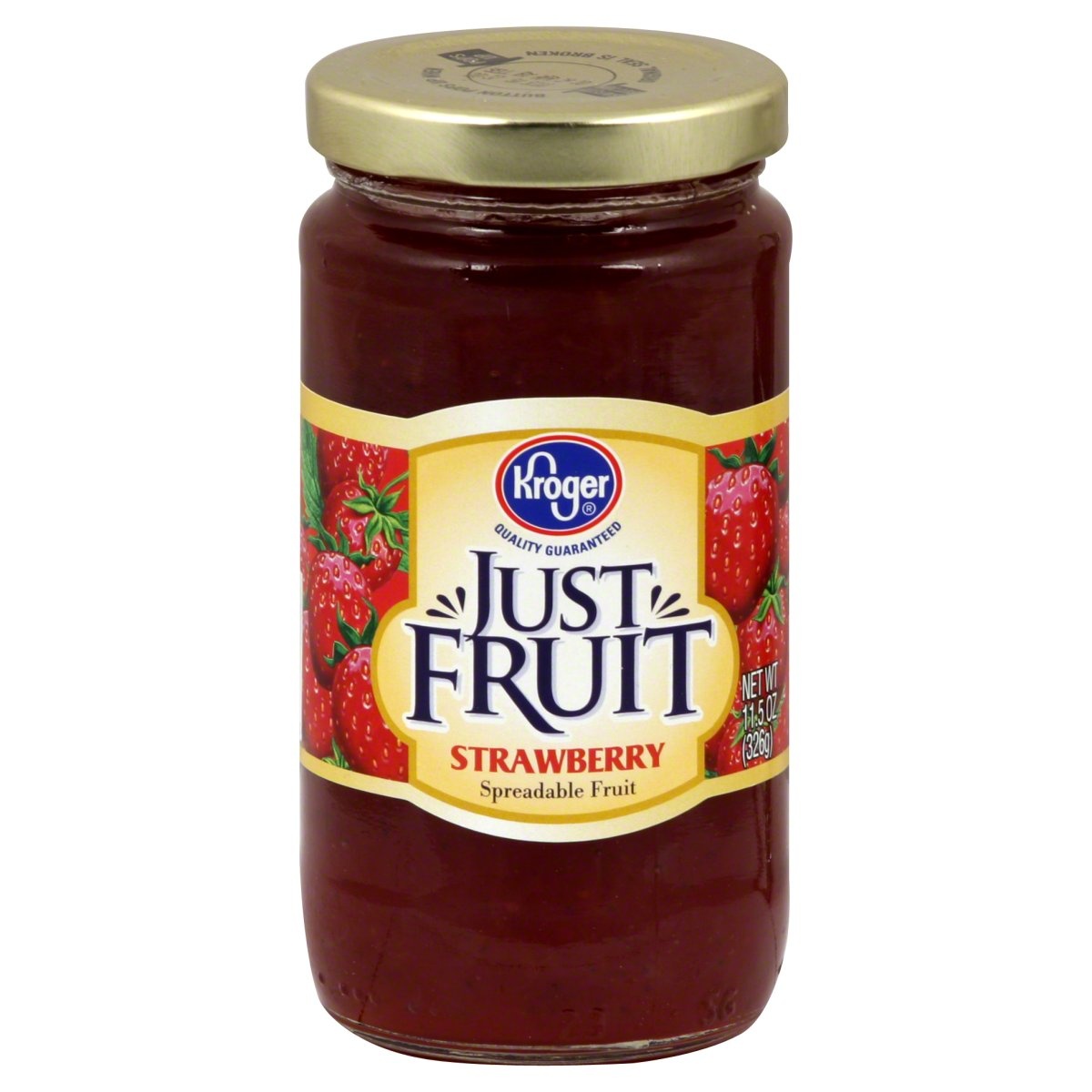 slide 1 of 1, Kroger Just Fruit Strawberry Spread, 11.5 oz