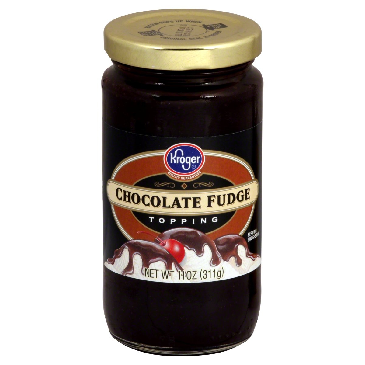 slide 1 of 1, Kroger Chocolate Fudge Dessert Topping, 11 oz