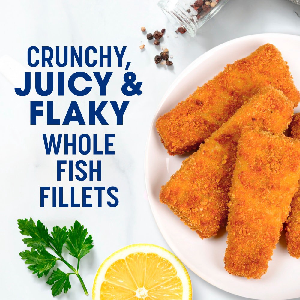 slide 3 of 5, Kroger Crunchy Fish Fillets, 18 oz