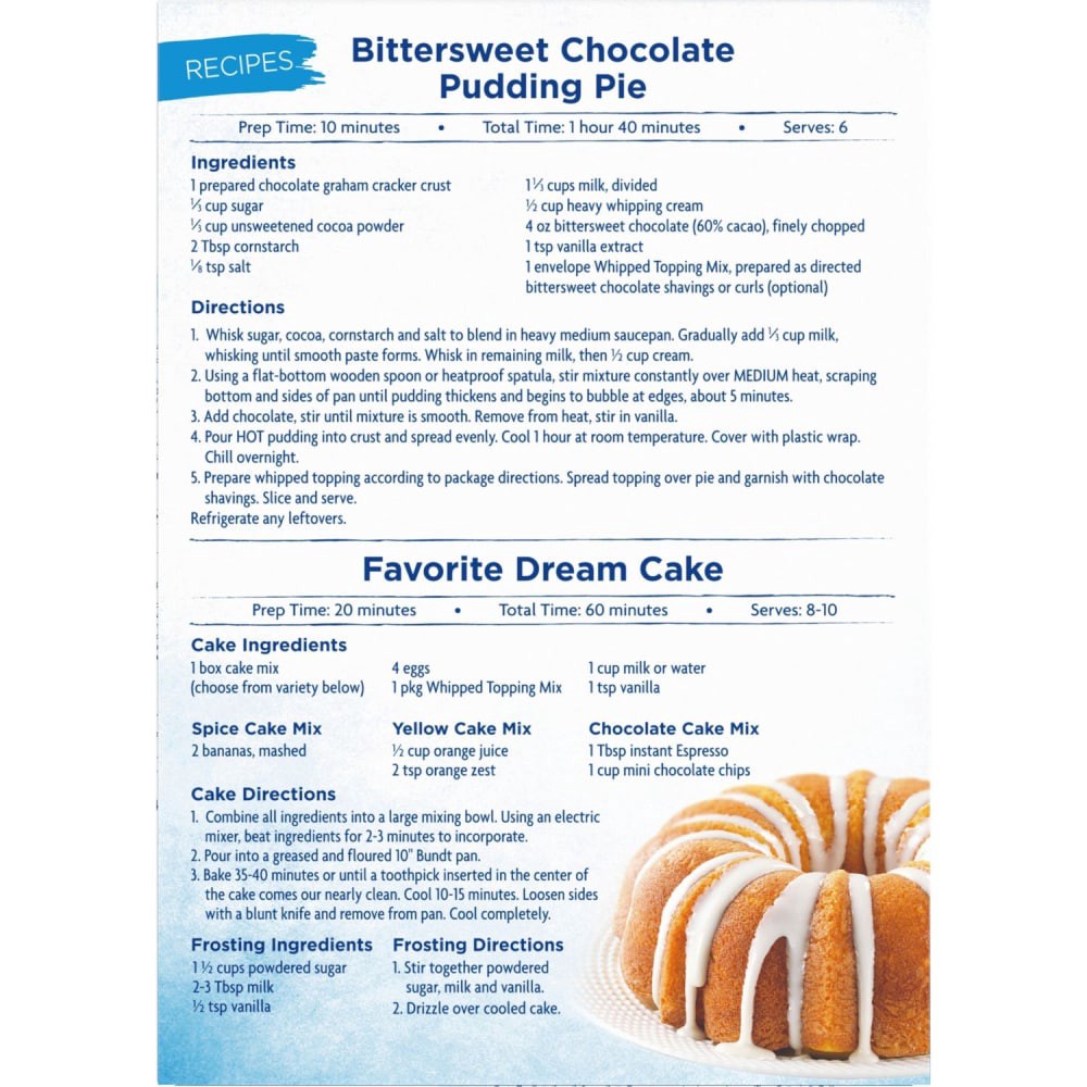 slide 3 of 5, Kroger Whipped Topping Mix - 4 ct; 1.25 oz, 4 ct; 1.25 oz