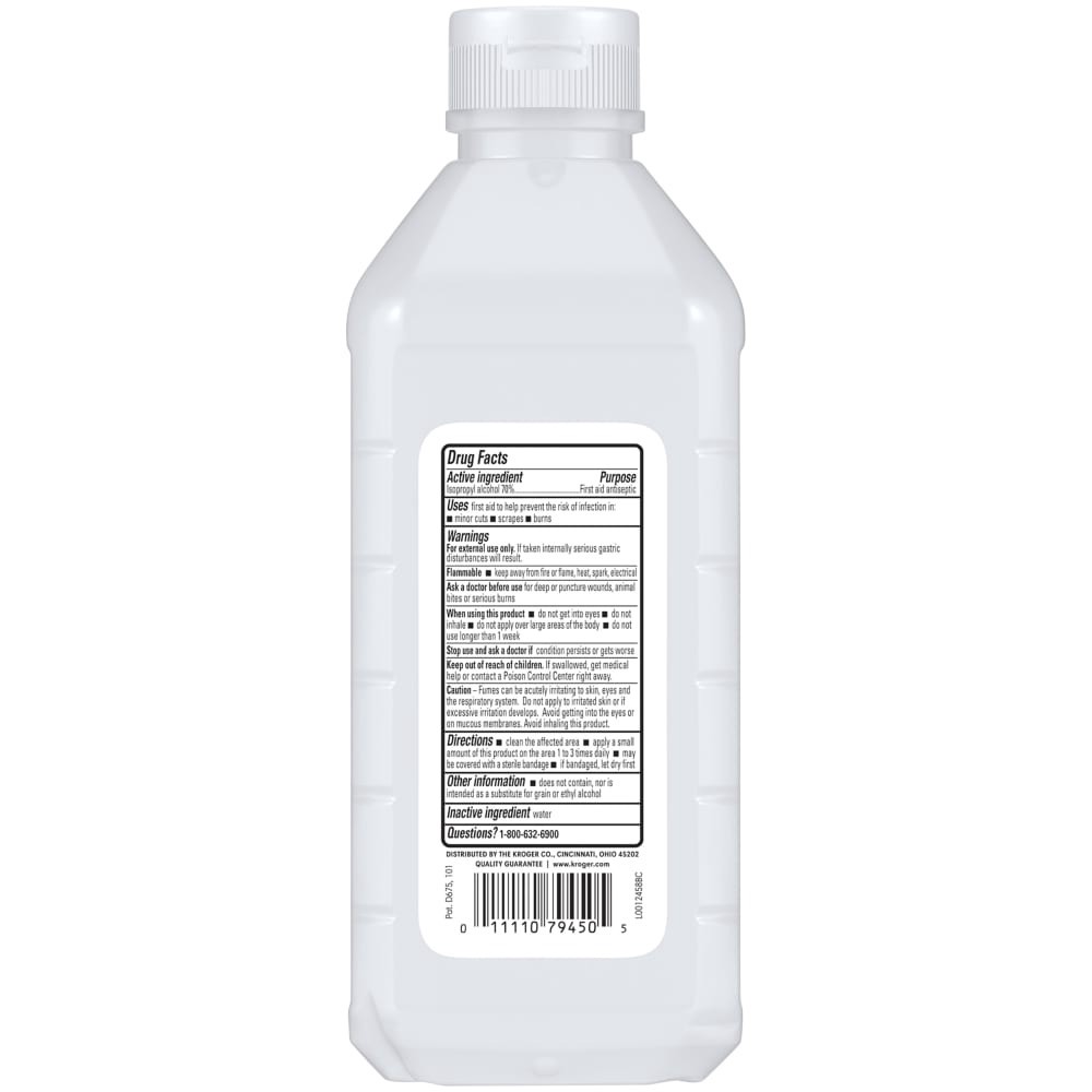 slide 2 of 2, Kroger 70% Isopropyl Alcohol, 16 fl oz