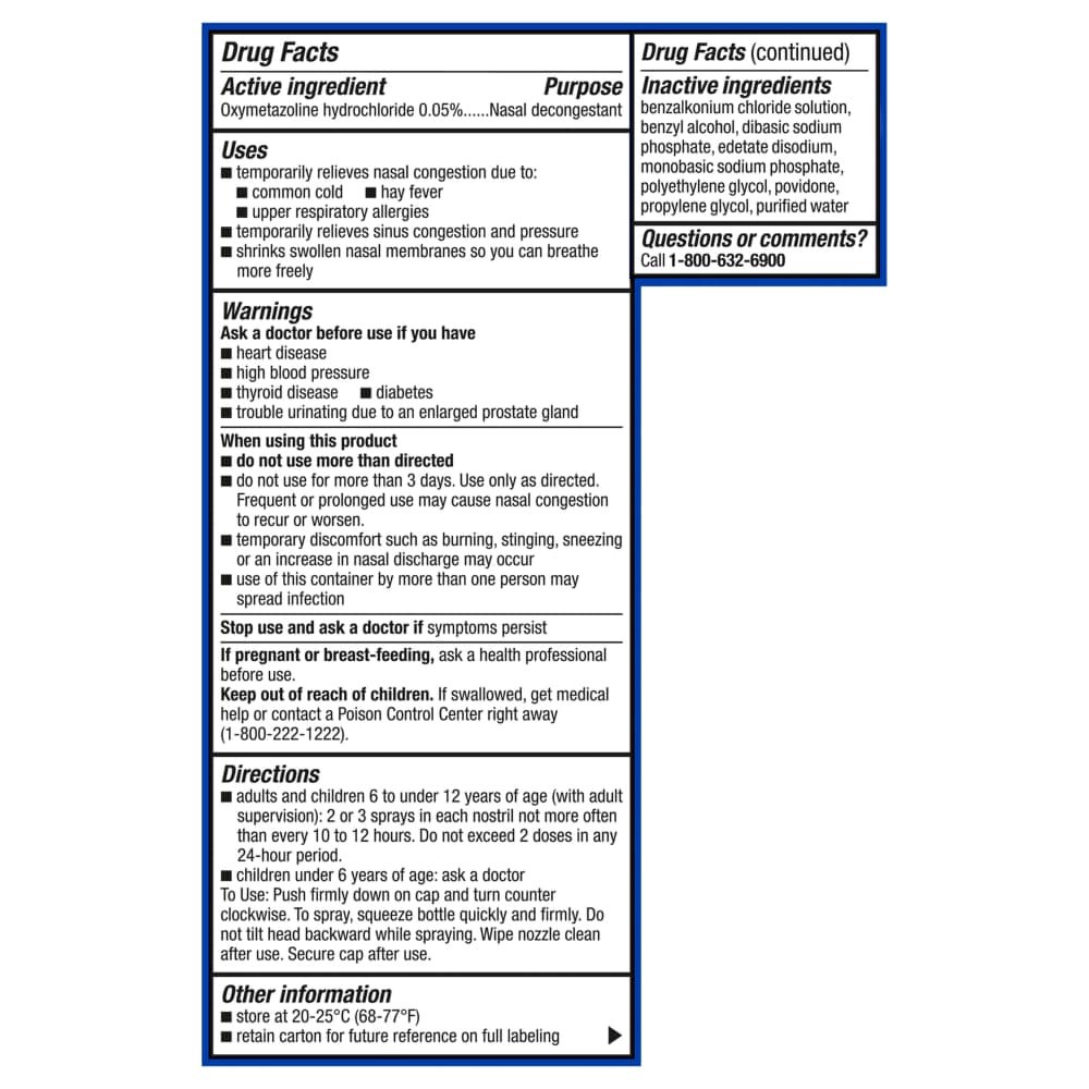 slide 5 of 6, Kroger Nasal Decongestant Original Nasal Spray Oxymetazoline Hcl, 1 fl oz