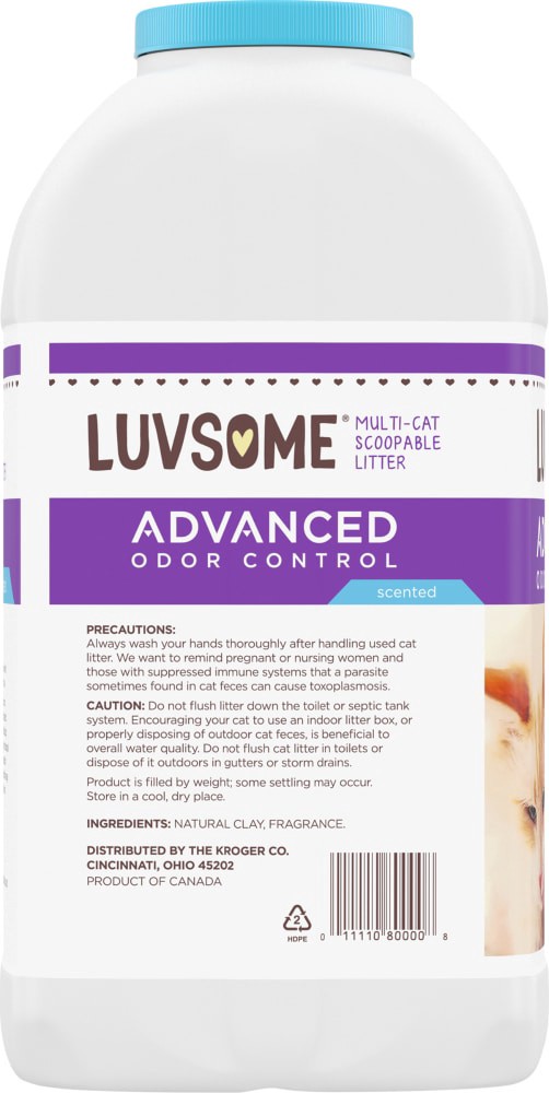 slide 4 of 4, Luvsome® Advanced Odor Control Scented Multi-Cat Scoopable Cat Litter, 20 lb