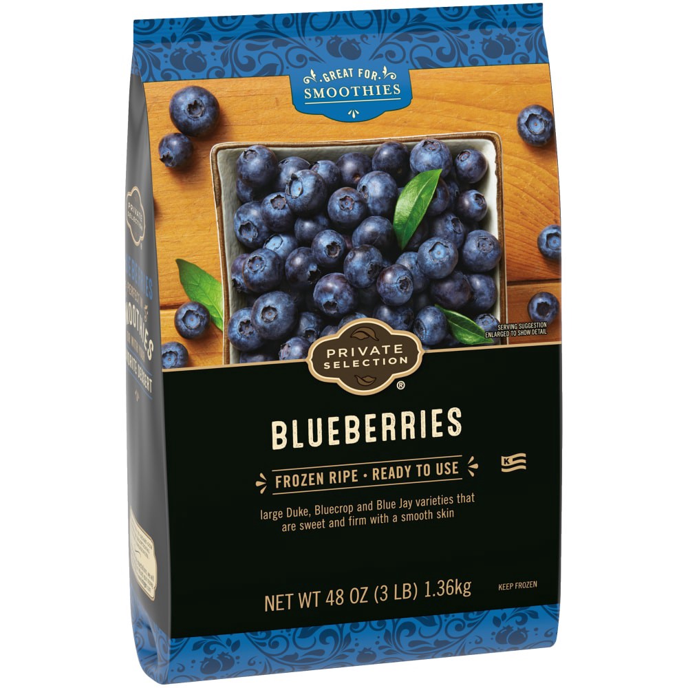 slide 4 of 4, Private Selection Blueberries, 48 oz