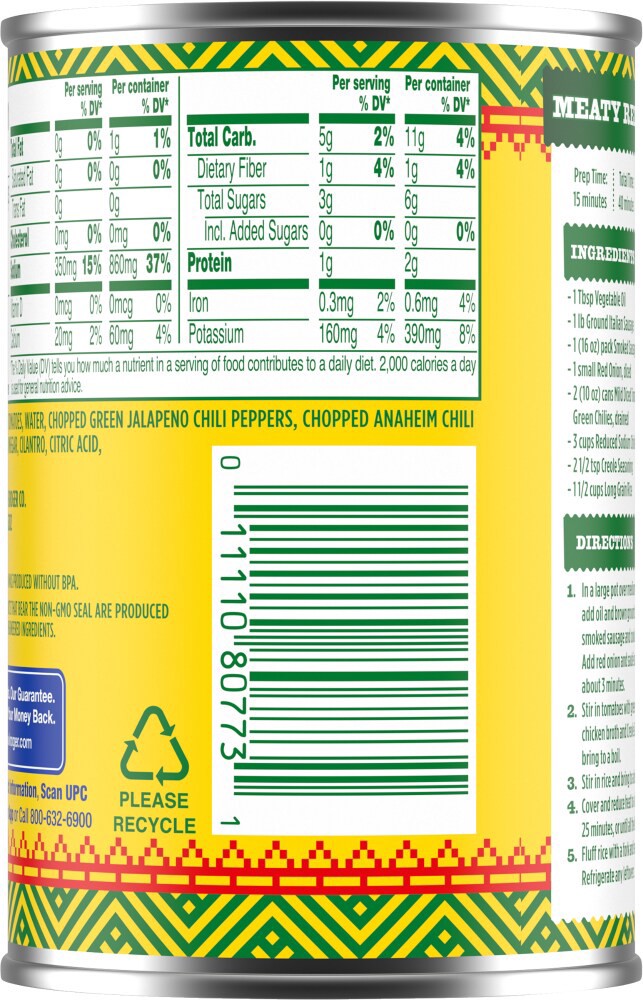 slide 2 of 4, Kroger Mild Diced Tomatoes With Green Chilies, 10 oz