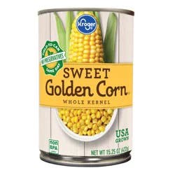 Kroger Sweet Golden Whole Kernel Corn
