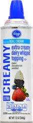 Kroger Extra Creamy Dairy Whipped Cream Topping