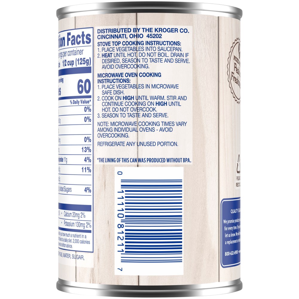 slide 4 of 5, Kroger Garden Variety Sweet Peas, 15 oz