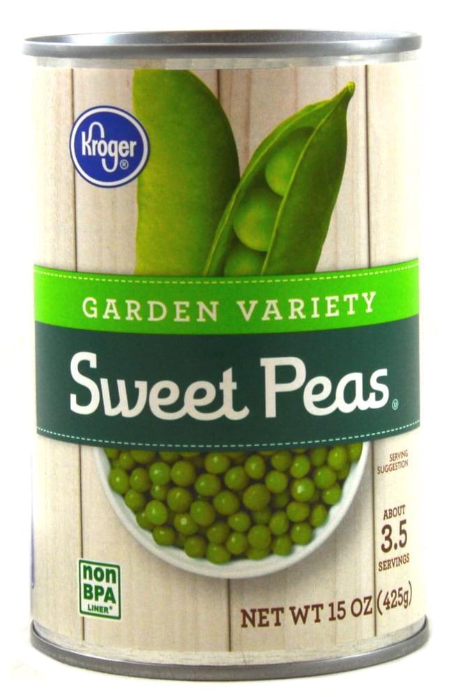 slide 3 of 5, Kroger Garden Variety Sweet Peas, 15 oz