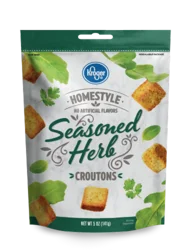 Kroger 5 oz Homestyle Seasoned Herb Croutons, Bag