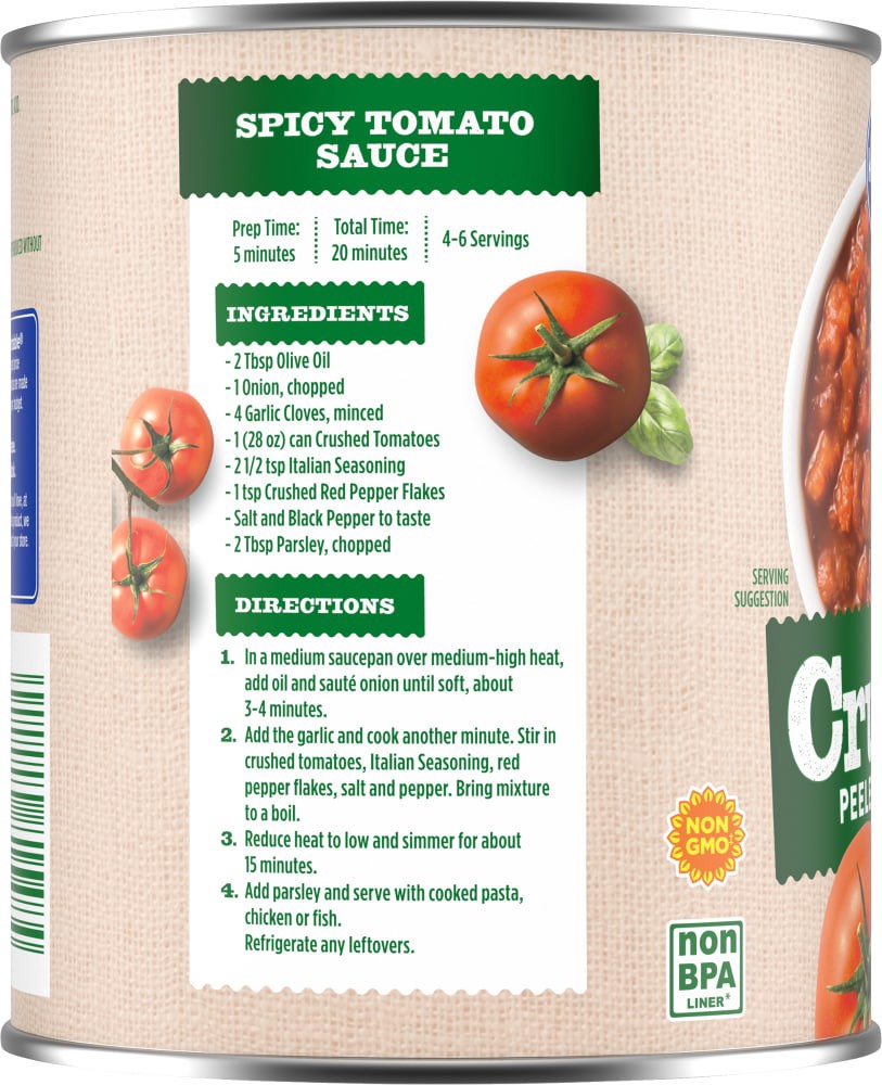 slide 3 of 4, Kroger Crushed Peeled Tomatoes, 28 oz