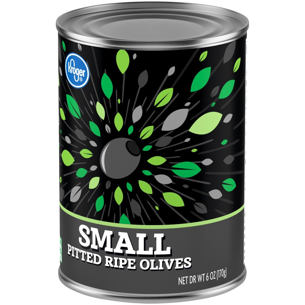 slide 2 of 6, Kroger Small Pitted Ripe Olives - 6 oz, 6 oz