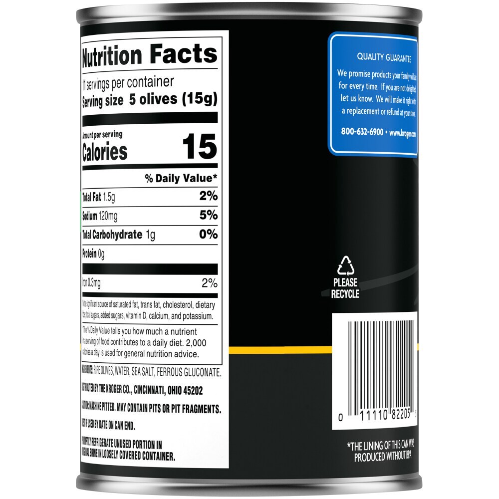 slide 2 of 4, Kroger Medium Pitted Ripe Black Olives, 6 oz