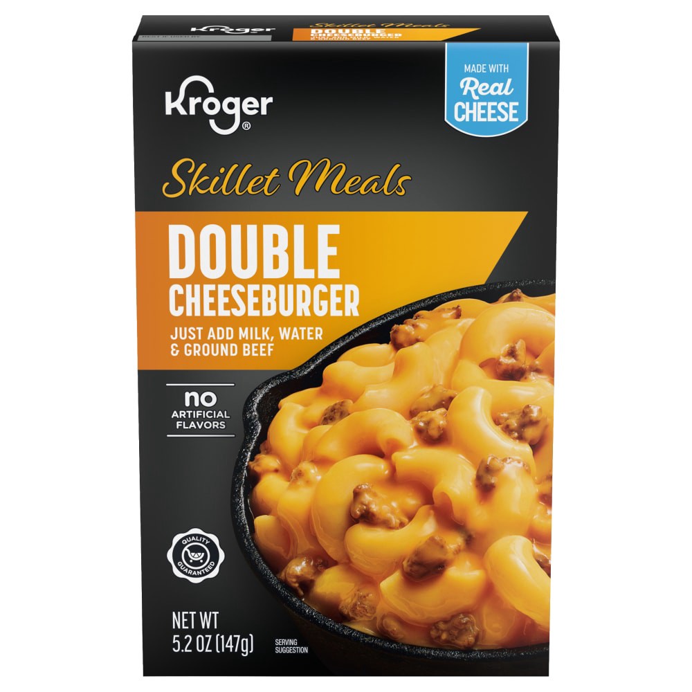 slide 2 of 4, Kroger Skillet Meals - Double Cheeseburger, 5.2 oz
