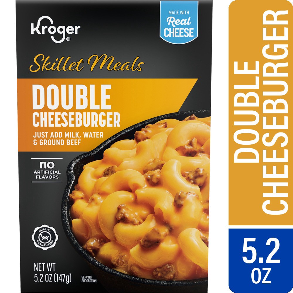slide 3 of 4, Kroger Skillet Meals - Double Cheeseburger, 5.2 oz