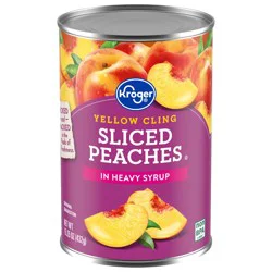 Kroger® Canned Yellow Cling Sliced Peaches in Heavy Syrup
