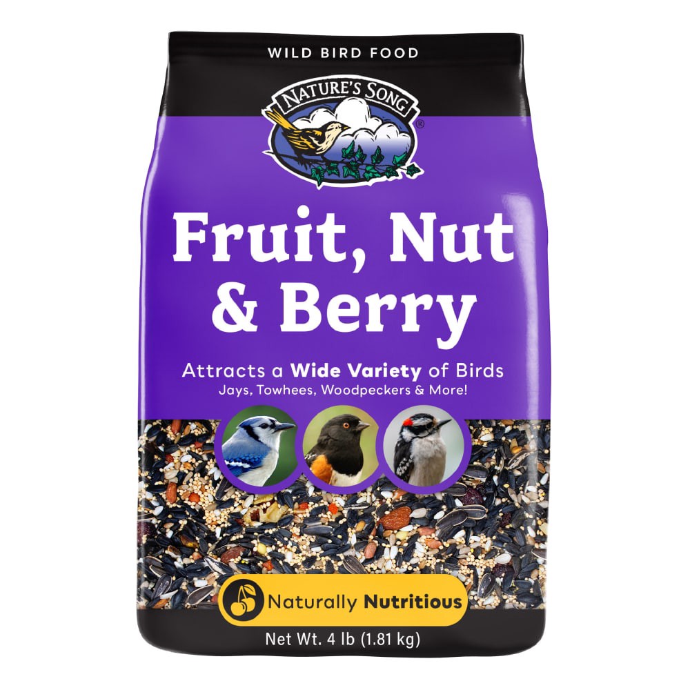 slide 3 of 4, Nature's Song Fruit Nut Berry Wild Bird Food, 4 lb