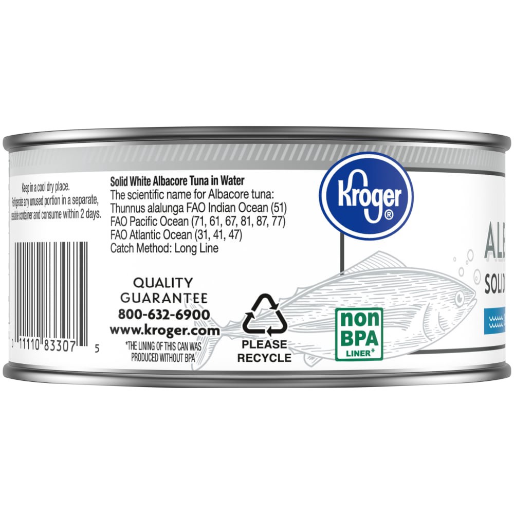 slide 3 of 4, Kroger Solid White Tuna in Water, 12 oz