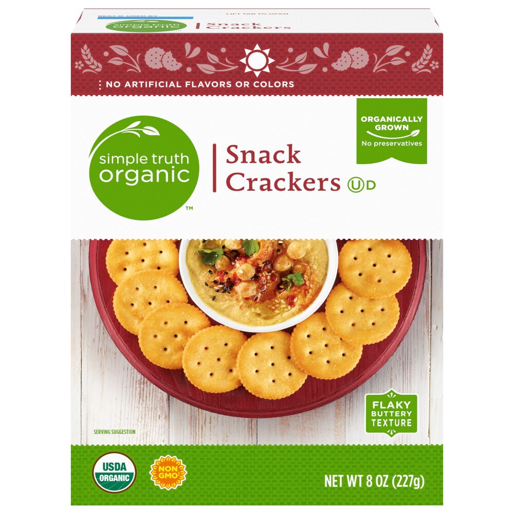 slide 4 of 6, Simple Truth Organic Snack Crackers, 8 oz