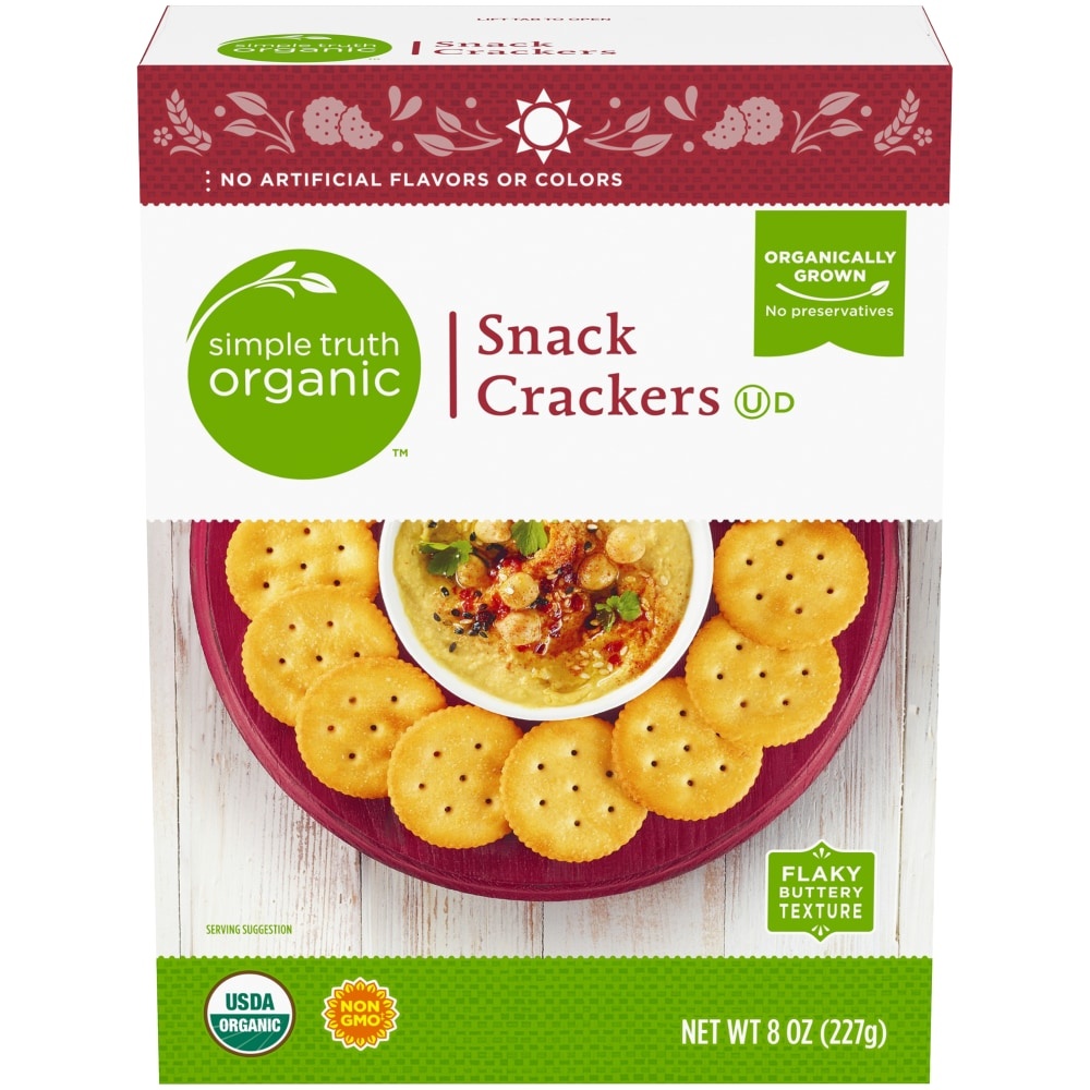 slide 1 of 5, Simple Truth Organic Snack Crackers, 8 oz