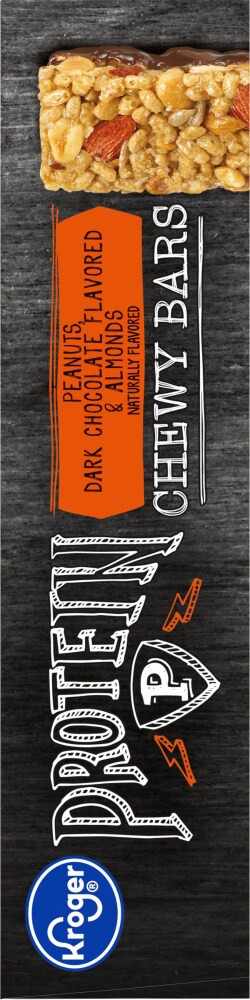 slide 4 of 6, Kroger Peanuts Dark Chocolate Flavored & Almonds Protein Chewy Bars, 5 ct; 1.42 oz