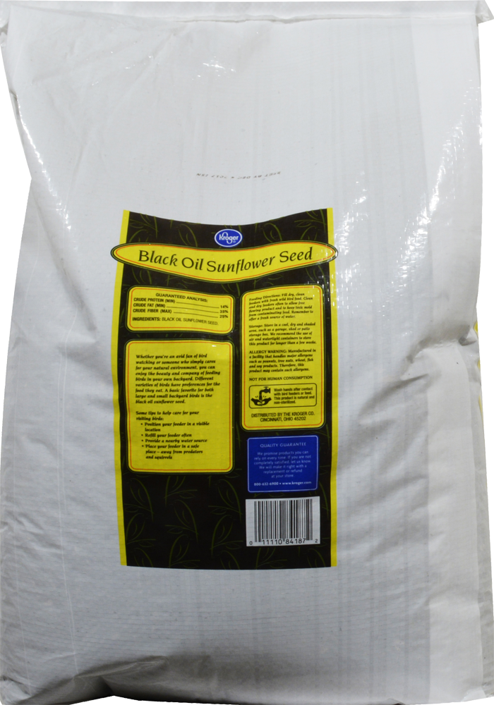 slide 4 of 4, Kroger Black Oil Sunflower Seeds, 20 lb