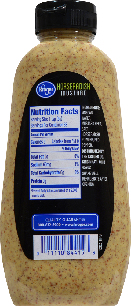 slide 3 of 5, Kroger Horseradish Mustard, 12 oz