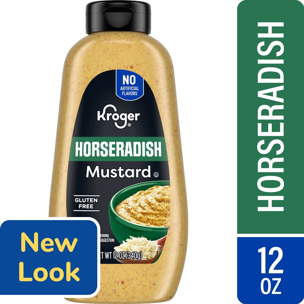 slide 5 of 5, Kroger Horseradish Mustard, 12 oz