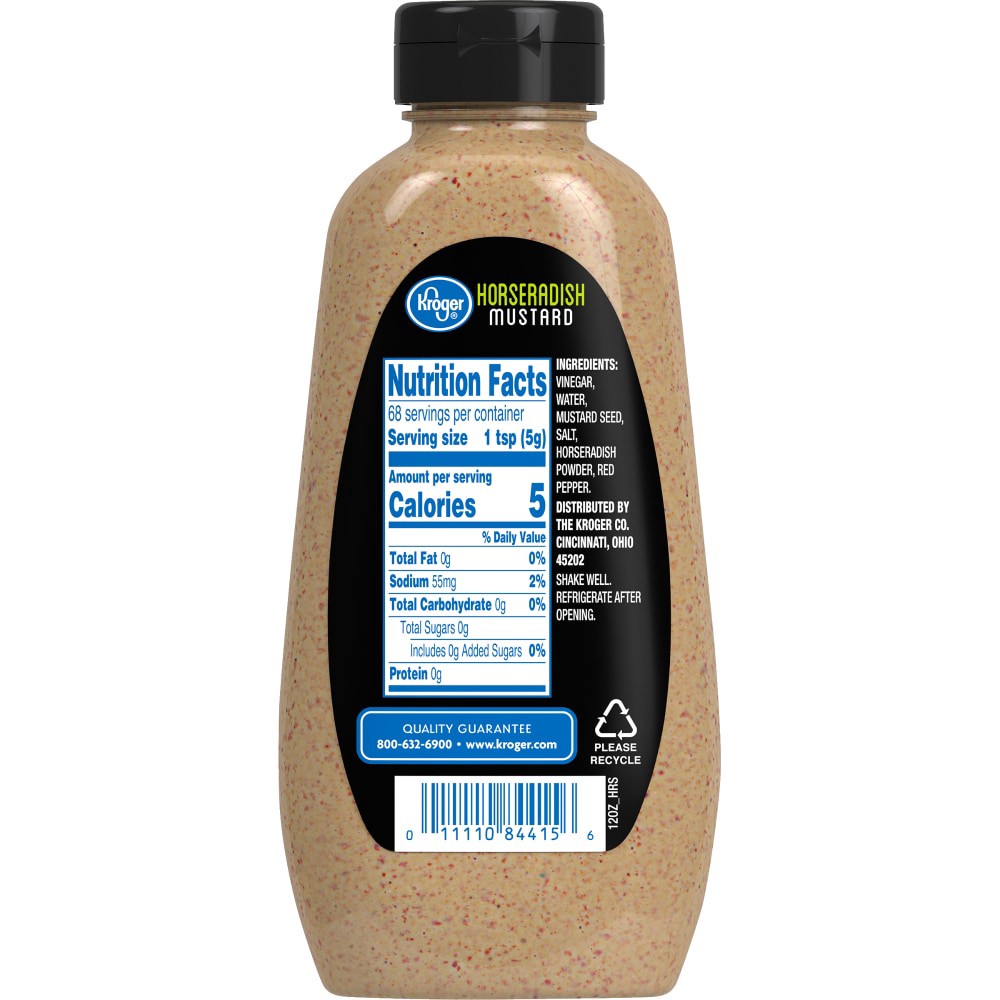 slide 2 of 5, Kroger Horseradish Mustard, 12 oz