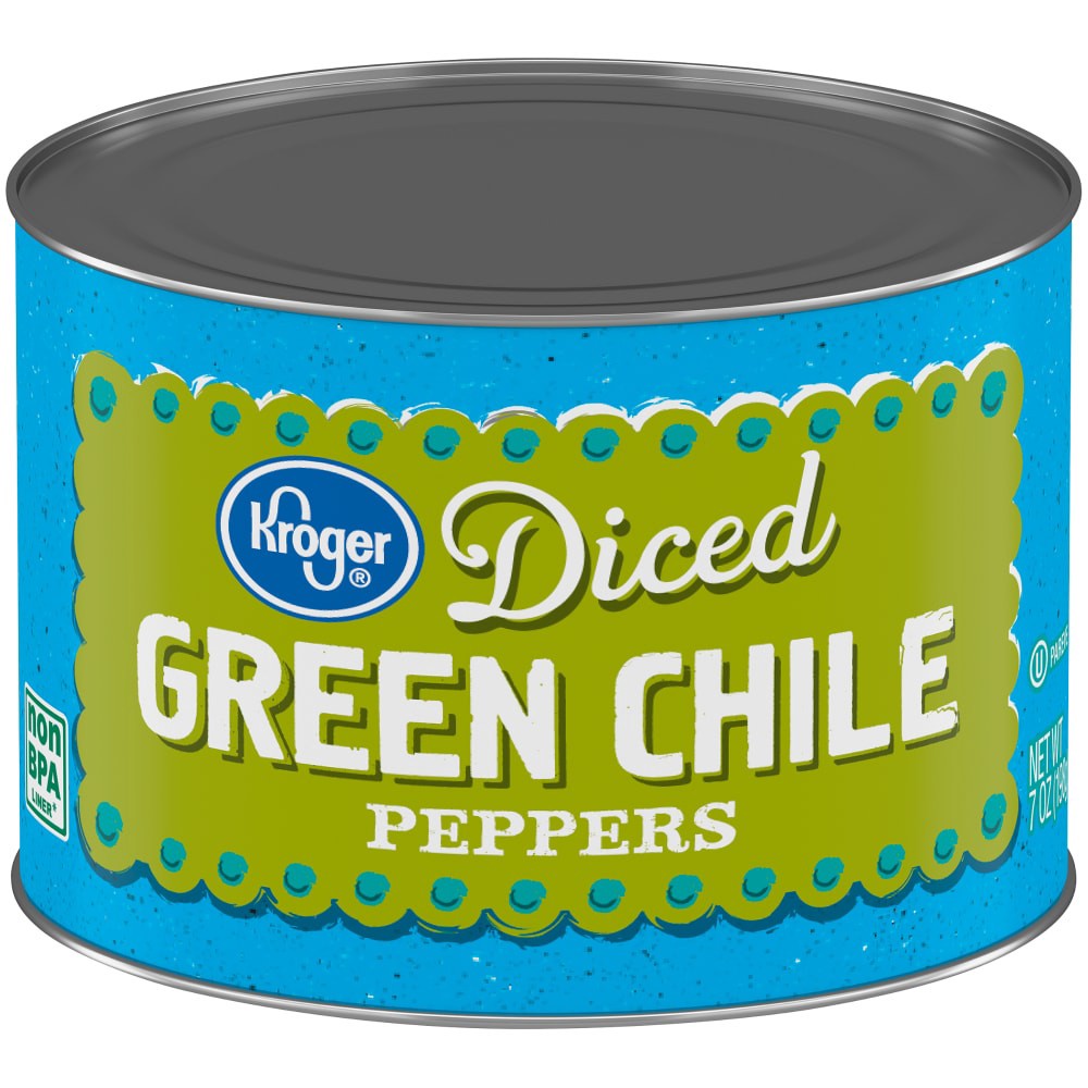 slide 6 of 6, Kroger Diced Green Chile Peppers, 7 oz