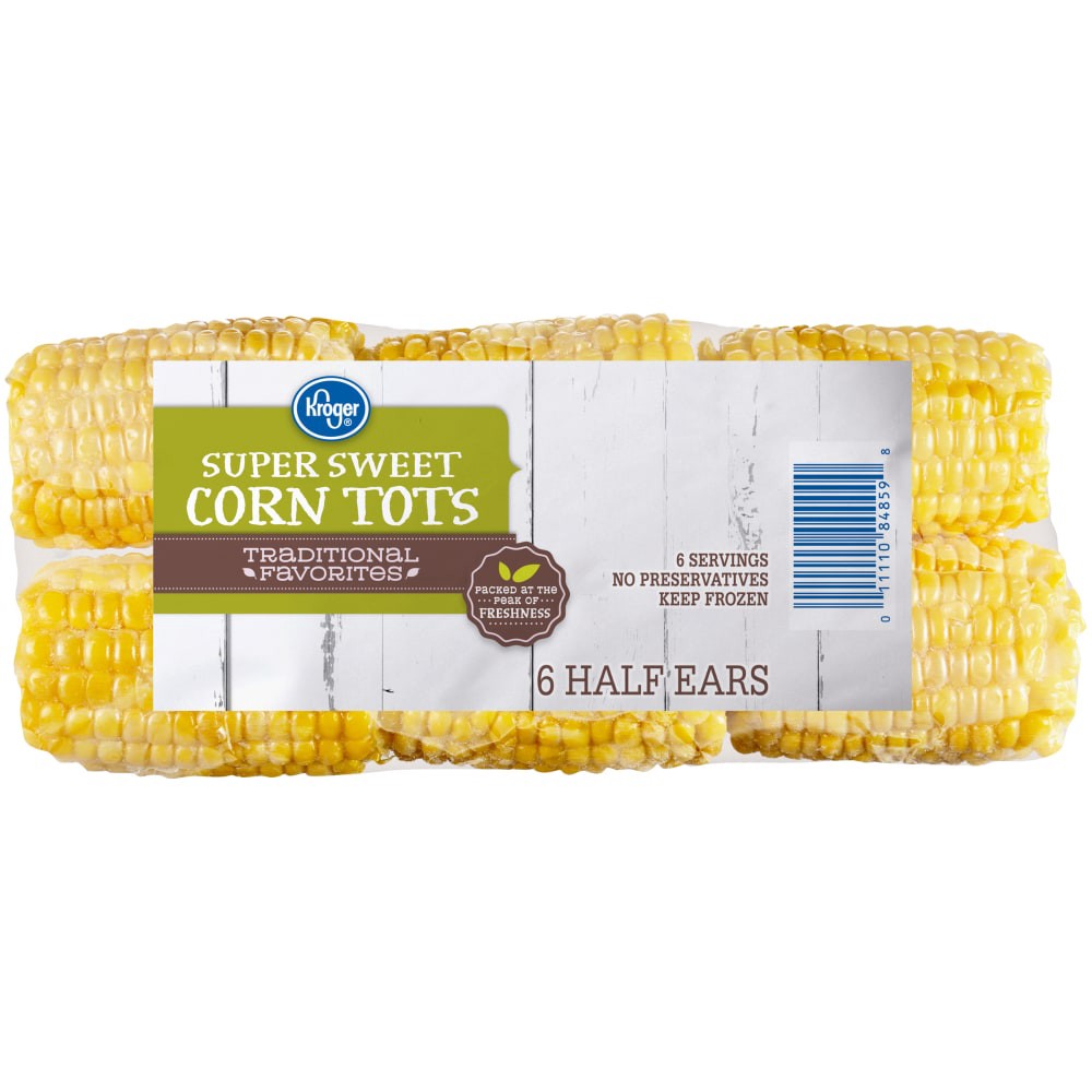 slide 1 of 1, Kroger Traditional Favorites Super Sweet Corn Tots, 6 ct