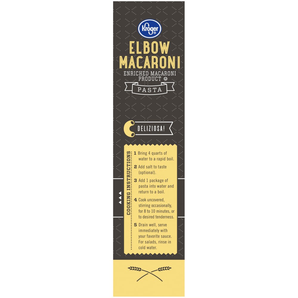 slide 4 of 4, Kroger Elbow Macaroni, 16 oz