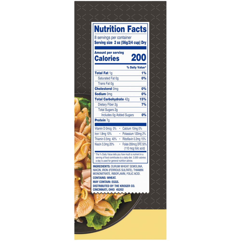 slide 2 of 3, Kroger Enriched Shells Pasta, 16 oz