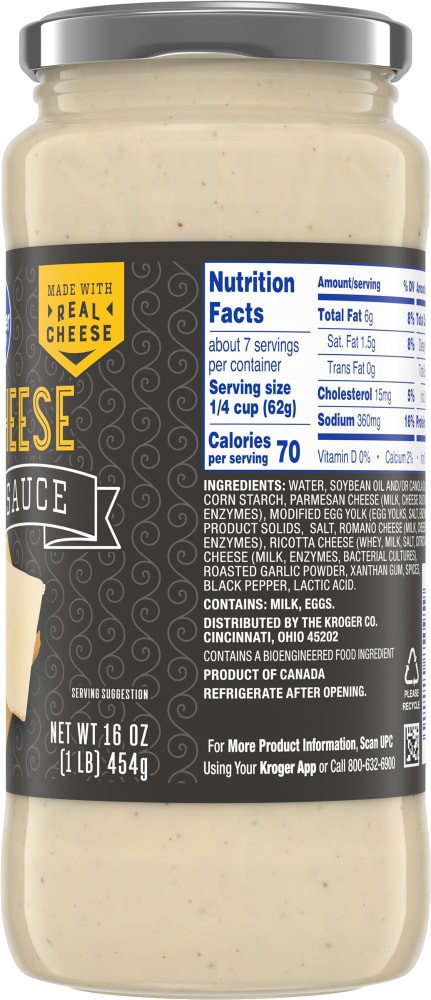 slide 2 of 4, Kroger Four Cheese Alfredo Sauce, 16 oz