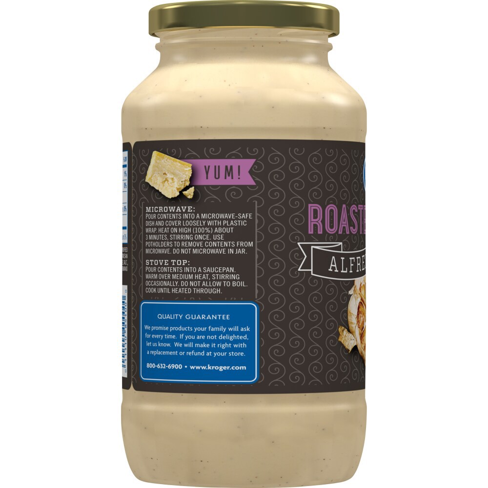 slide 2 of 4, Kroger Roasted Garlic Alfredo Sauce, 16 oz