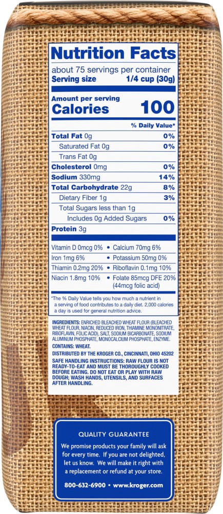 slide 2 of 4, Kroger® Bleached Self Rising Enriched Flour, 5 lb