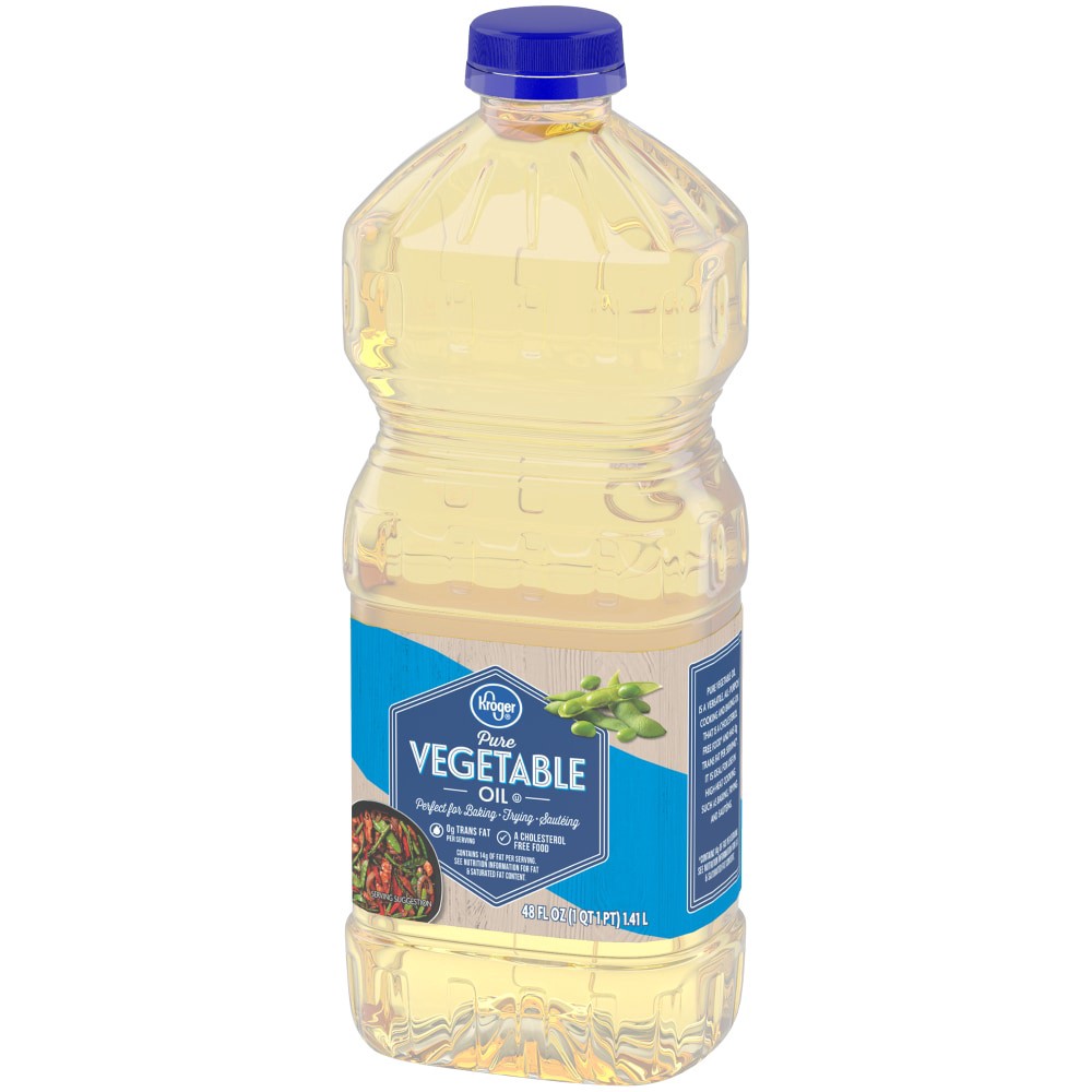slide 3 of 4, Kroger Pure Vegetable Oil, 48 fl oz