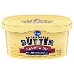 Kroger Spreadable Butter With Canola Oil