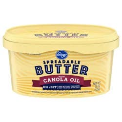 Kroger Spreadable Butter With Canola Oil