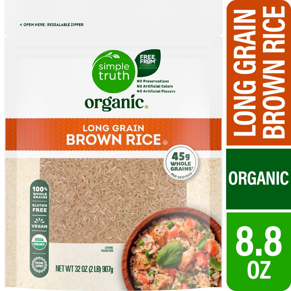 slide 2 of 3, Simple Truth Organic Brown Rice 32 oz, 32 oz