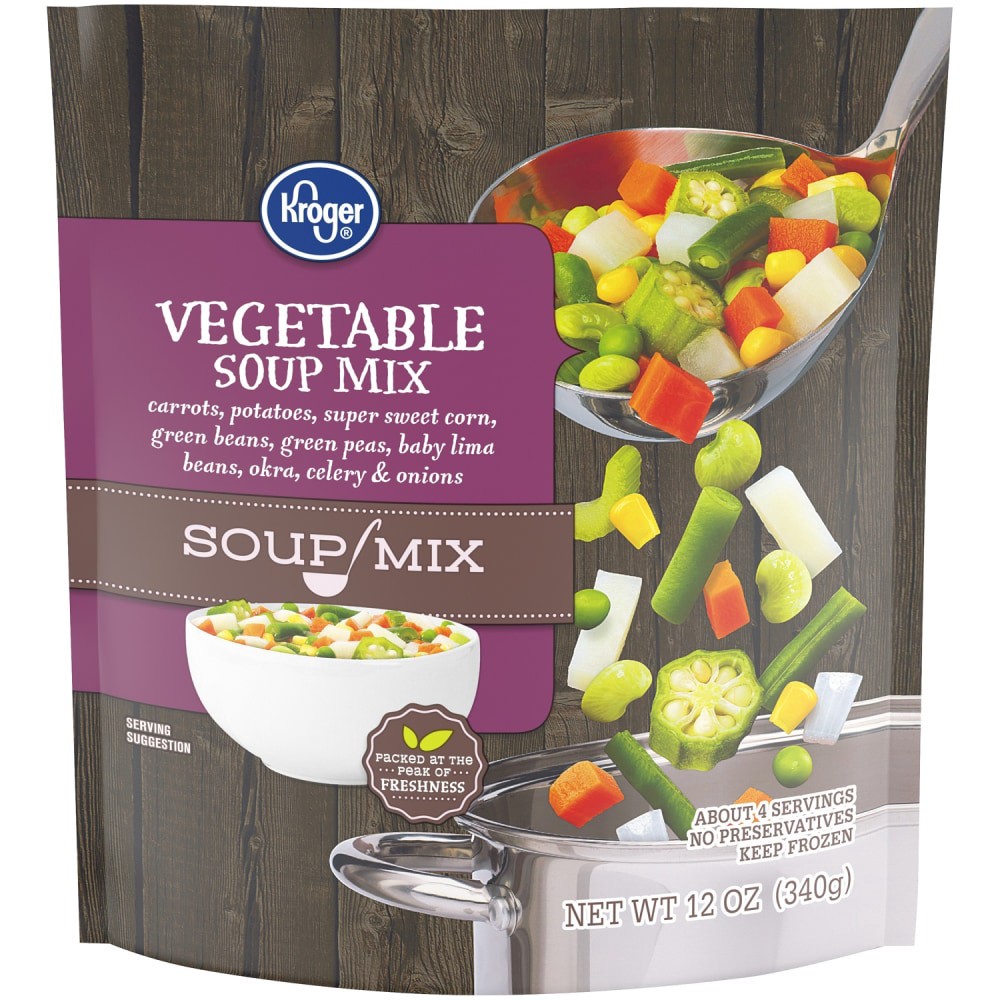 slide 3 of 3, Kroger Vegetable Soup Mix, 12 oz