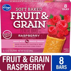 Kroger® Fruit and Grain Raspberry Cereal Bars, 8 ct / 1.3 oz