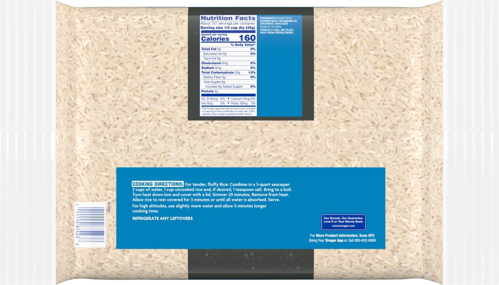 slide 2 of 3, Kroger Basmati Rice, 10 lb