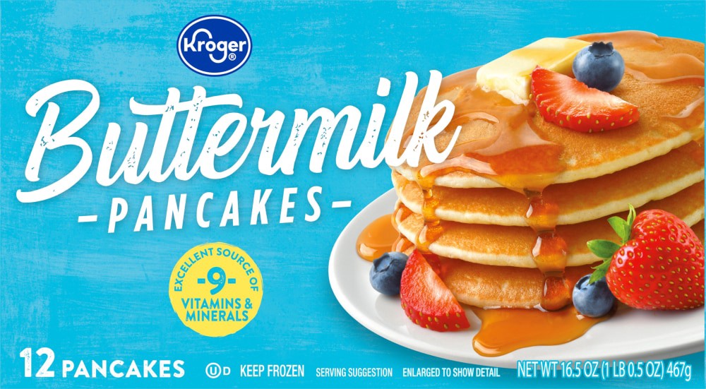 slide 2 of 4, Kroger Buttermilk Pancakes, 12 ct  16.5 oz