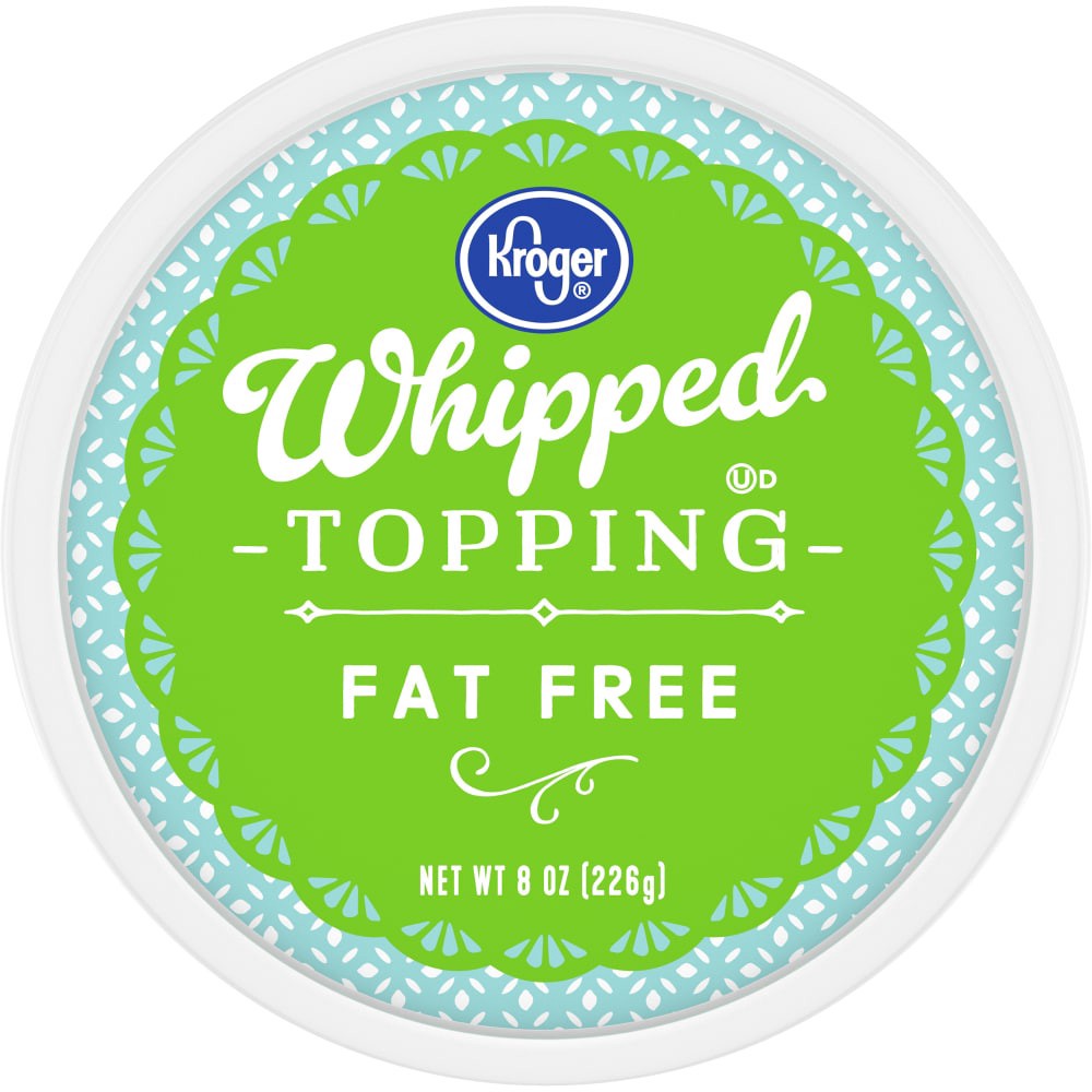 slide 4 of 5, Kroger Fat Free Whipped Topping, 8 oz